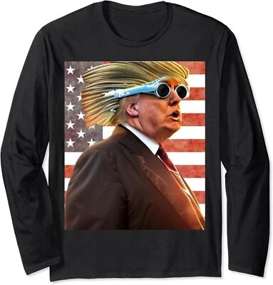 Donald Trump 4 de Julio Vintage Divertido 2024 Hombres Mujeres Niños Largo Pequeño, Negro  Foto 1 de 2