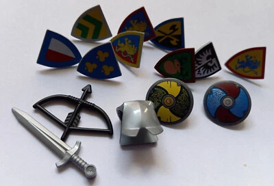 LEGO® Mittelalter/ Ritter Zubehör (Schilde/Wappen/Fahnen/Schwert...) Auswahl NEU