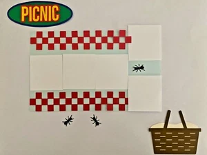 Picnic Ants mini scrapbook kit handmade 12 pieces - Picture 1 of 8