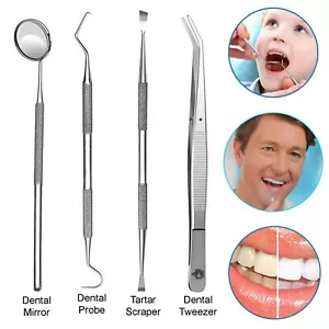 Dental Teeth Cleaning Kit Dentist Floss Plaque Remover Oral Care Tooth Tools - Picture 1 of 8
