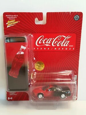 Johnny Lightning Coca-Cola 1995 Acura NSX Red Black Tin Case - Image 1 of 3