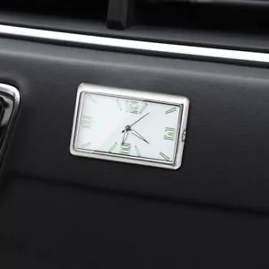 Mini Luminous Clock Quartz Analog Watch Stick On Clock Car Interior Accessories - Picture 1 of 13