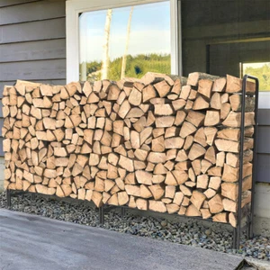 Ultra-large Capacity Firewood Rack In/Outdoor Fireplace Wood Storage Holder Iron - Picture 1 of 14