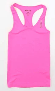 Reebok Womens Pink Polyester Blend Basic Tank Size XS - Picture 1 of 12