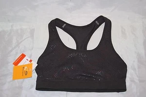 New Women's Black Dot Champion C9 Duo Dry Athletic Sports Bra Size XS - Picture 1 of 2