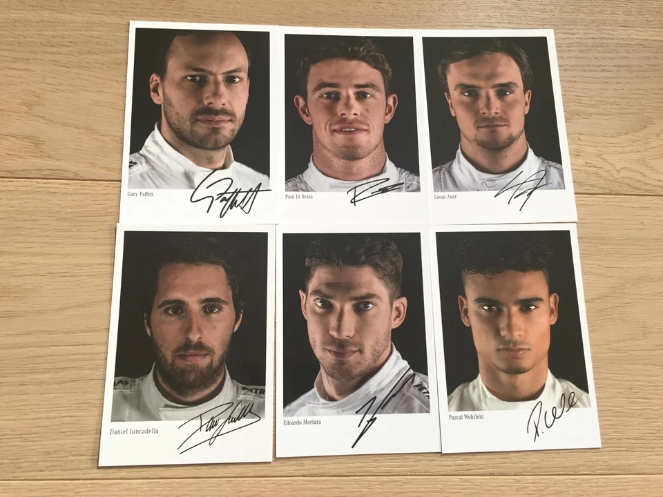 DTM 2018 Autogrammkarten Satz Mercedes DTM 6Stk. alle Fahrer  - Bild 1 von 1