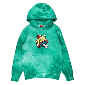 Sudadera con capucha de monopatín juvenil SANTA CRUZ Toadstool Dot. Top con capucha Jade Ti talla 8-10 - Imagen 1 de 4