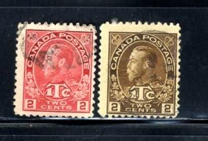 1916 Admiral🎖️ War Tax 2-Stamp Set Scott MR3-4 WT2 - Picture 1 of 1