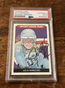 Julia Mancuso IP Signed Sport Kings Gum Card Psa Dna Coa Slab Autographed Skiing - Picture 1 of 2