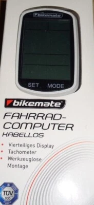  Funk Fahrradcomputer mit 20 Funktionen,Temperatur,Kalorien,Weiss,NEU - Bild 1 von 2