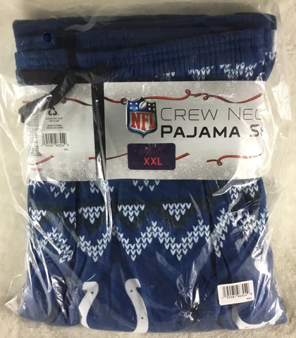 FOCO Indianapolis Colts Holiday 2 Piece Pajama Set Mens Size XXL Crew Neck New Cover