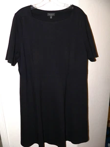Woman's THE LIMITED COLLECTION SZ14 Dark Navy Blue S/S Knit Classic Career Dress - Picture 1 of 4