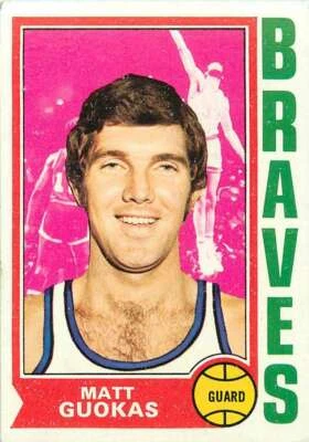 1974-75 Topps #117 Matt Guokas EX Excellent - Image 1 of 2