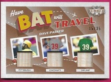 2022 Leaf Lumber Baseball DAVE PARKER #HBT-03 Will Travel Game Used Bat 15/35