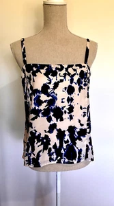 Veronika Maine Cami Top Womens Size 10 Blue Satin Feel Adjustable Straps - Picture 1 of 12