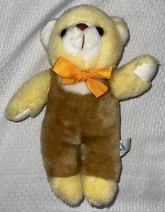 Peluche orsacchiotto Acme Premium Supply Corp vintage 1985 marrone e giallo 11" - usato in ottime condizioni - Foto 1 di 6