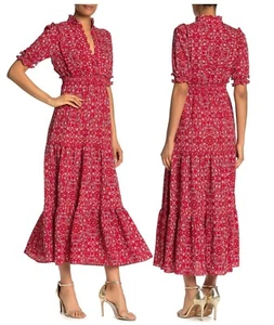 Vestido Max Studio con cuello volante floral talla XS - Imagen 1 de 11