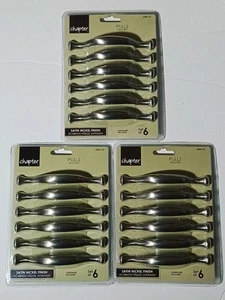 [NEW] Lot of 3 - Chapter Satin Nickel Finish Pulls 5" - 3 sets of 6 - 18 total - Picture 1 of 2