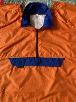 Vintage 80s SUB4 Windbreaker Running Orange Nylon Jacket - Image 1 of 4