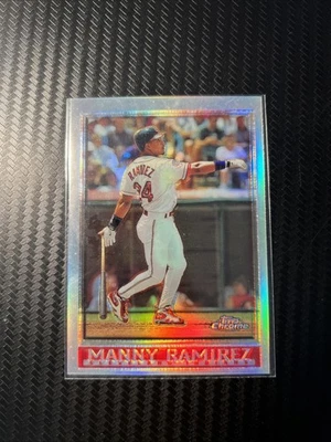 MANNY RAMIREZ 1998 TOPPS CHROME #125 REFRATOR INDIANOS - Imagem 1 de 3