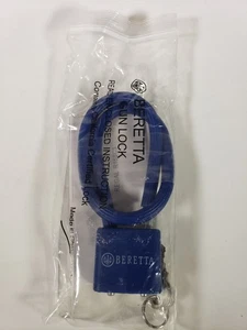 Beretta Waffenschloss 2 Schlüssel Kurzwaffe Gewehr Flinte Kabelschloss Regal R15SC3 BRANDNEU - Bild 1 von 6