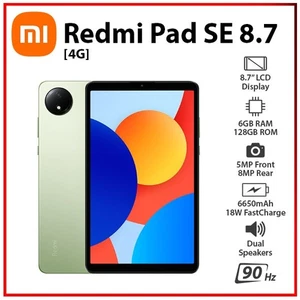NUEVA Tablet PC Android Xiaomi Redmi Pad SE 8.7 4G VERDE 6GB+128GB Octa Core (LTE) - Imagen 1 de 4