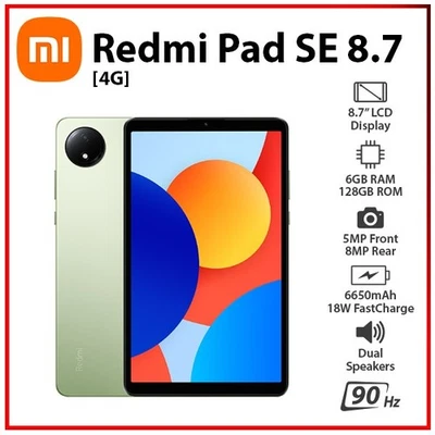 NEW Xiaomi Redmi Pad SE 8.7 4G GREEN 6GB+128GB Octa Core Android PC Tablet (LTE) - Bild 1 von 4