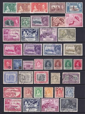Commonwealth inc Trinidad, Bahrain, Transjordan. GV, GVI. MM, Used. Cat app £380 - Image 1 of 4