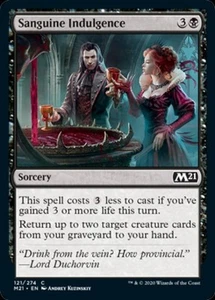 Sanguine Indulgence -Foil Light Play MTG Magic 2021 Core Set - Picture 1 of 1
