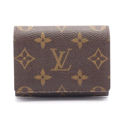 Estuche para tarjetas LOUIS VUITTON sobre carta de visita M63801 lona monograma usado LV Foto 1 de 4