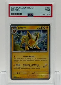 Jolteon Pokémon (2025) Pre-EN #029 Holo - PSA 9 Mint - Picture 1 of 2