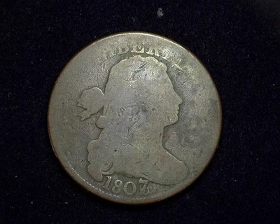 HS&C: 1807/6Large Cent Draped Bust Cent G - US Coin - Image 1 of 2