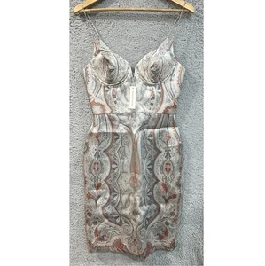 Rare Zimmermann - Women's Size 2 - Arcadia Paisley Wire Dress 100% Silk NEW - Picture 1 of 16