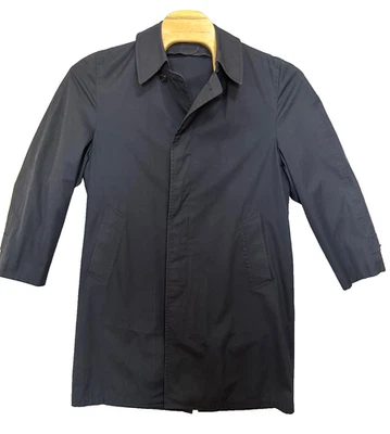 Abrigo de lluvia vintage London Fog azul marino oscuro para hombre 40 regular - SIN FORRO Foto 1 de 4