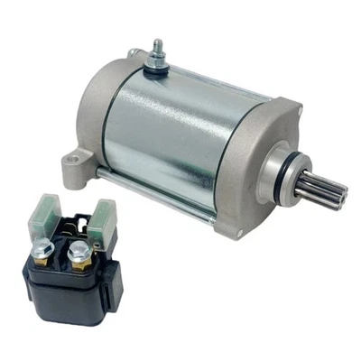 For Yamaha Rhino 660 Starter w/ Relay Solenoid YXR660F 4x4 2004 2005 2006 Foto 1 de 4