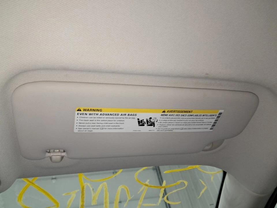 2018 Chevrolet Cruze Passenger Right Sun Visor Gray Used OEM 268-10279R - Изображение 1 из 4