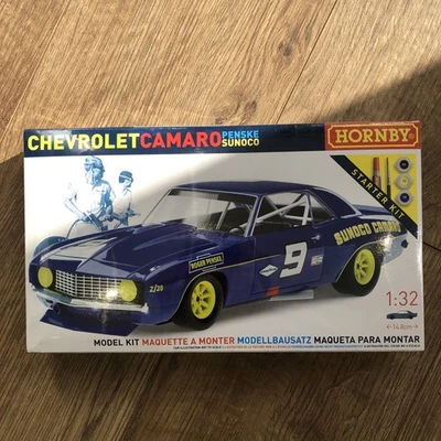 Hornby Chevrolet Camaro 1969 Penske Racing coche escala 1:32 kit modelo de arranque  - Imagen 1 de 4