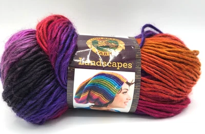 Lion Brand Landscapes Yarn VOLCANO -NEW 1 skein Size 4 Acrylic 3.5 oz - Image 1 of 4