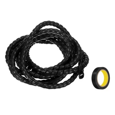 Spiral-Kabelschlauch 3 m 8mm Kabelmanagement-Hülle PP-Isolierung #4 - Bild 1 von 4