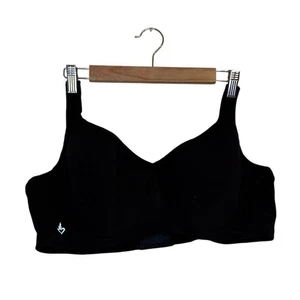 Torrid Bra Women 48C Black Mid Impact Underwire Sports Bra Plus Size Activewear - Picture 1 of 9