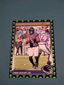 2024 Score Lamar Jackson #19 Extraterrestrial Case hit SSP. - Picture 1 of 2