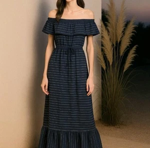 💙 Soho Maxi Dress - Viscose, Linen - Picture 1 of 10