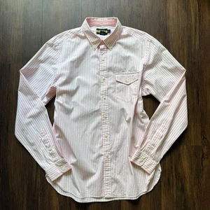 Camisa Ralph Lauren Rugby Rosa Blanco Rayas Oxford Abotonada Talla L - Imagen 1 de 3