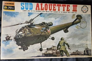 RARE SUD ALOUETTE III HELICOPTER Model Kit by Fujimi, 1:48 #0744 - Picture 1 of 5