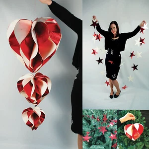 8 Pack Hearts, Star Garlands, Star Wire Garlands - Wedding Venue Decorations - Picture 1 of 9