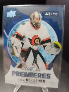 2023-24 UD Ice Hockey Leevi Merilainen RC Premieres Blue /799 #231 - Picture 1 of 2