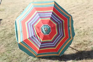 FOLDAWAY PRODUCT BEACH UMBRELLA - australian outdoor retro vintage 70S 80S - Picture 1 of 9
