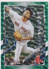 Hirokazu Sawamura 2021 Topps Update Green Ice Foil /499 RC #US117 Boston Red Sox