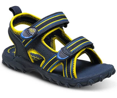 Stride Rite Big Kid’s  Made2Play® Sharkie Sandals | Navy/Yellow | Boys | 2M - Image 1 of 4