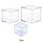 10x Small Acrylic Display Case Organizer for Doll Diecast Model Protection